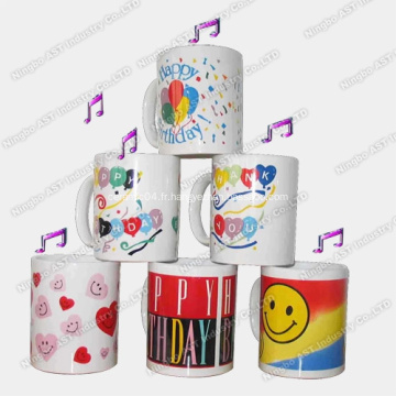 Mug promotionnel, tasse de musique, tasse, tasse de Noël